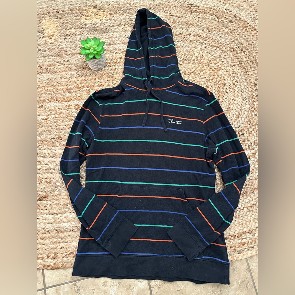 PRIMITIVE STRIPED KNIT HOODIE